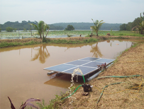 Floating Solar water pump